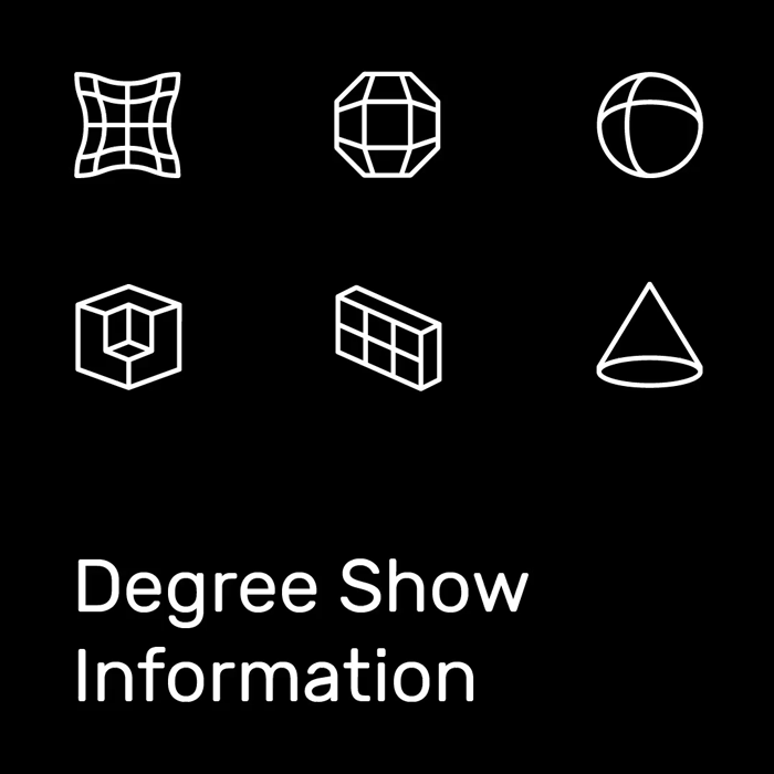 UAL exhibitions animated identity element 1