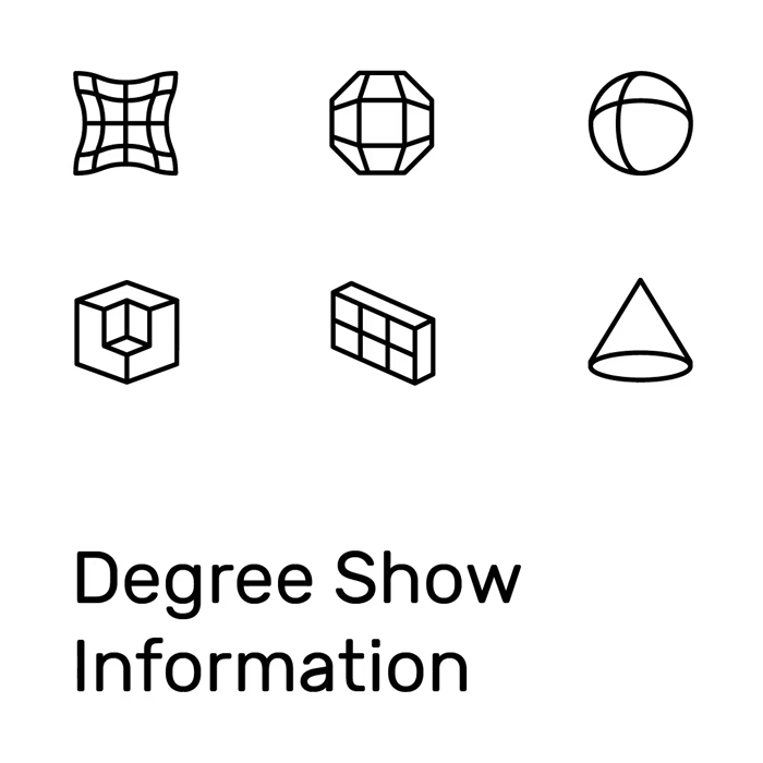 UAL exhibitions animated identity element 2